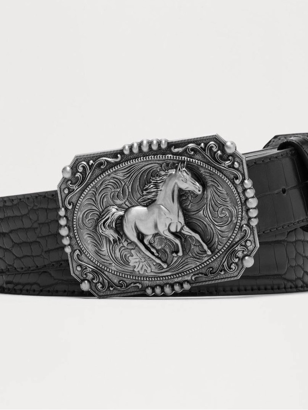 Buckle Up Western Belt - Black